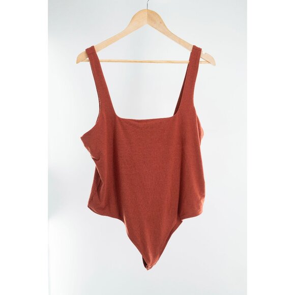 Good American Modern Tank Bodysuit Brick | 3XL - Picture 3 of 10